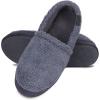 image:imageisotoner Mens Berber Aspen Closed Back Slippers With Memory Foam Comfort and Breathable LiningMineral