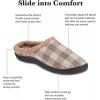 image:imageisotoner Mens Classic Comfort Memory Foam Slipon Hoodback Slipper Warm Slippers for Men House Shoes for Indoor OutdoorSmoky Taupe