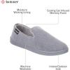 image:imageisotoner Mens IndoorOutdoor Breathable Diamond Corduroy Slippers With Memory Foam ComfortAsh