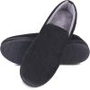 image:imageisotoner Mens IndoorOutdoor Breathable Diamond Corduroy Slippers With Memory Foam ComfortBlack