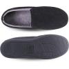 image:imageisotoner Mens IndoorOutdoor Breathable Diamond Corduroy Slippers With Memory Foam ComfortBlack