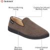 image:imageisotoner Mens IndoorOutdoor Breathable Diamond Corduroy Slippers With Memory Foam ComfortDark Chocolate