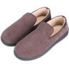 image:imageisotoner Mens IndoorOutdoor Breathable Diamond Corduroy Slippers With Memory Foam ComfortDark Chocolate