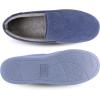 image:imageisotoner Mens IndoorOutdoor Breathable Diamond Corduroy Slippers With Memory Foam ComfortNavy Blue