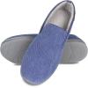 image:imageisotoner Mens IndoorOutdoor Breathable Diamond Corduroy Slippers With Memory Foam ComfortNavy Blue