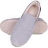 image:imageisotoner Mens IndoorOutdoor Breathable Diamond Corduroy Slippers With Memory Foam ComfortStormy Grey