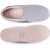 image:imageisotoner Mens IndoorOutdoor Breathable Diamond Corduroy Slippers With Memory Foam ComfortStormy Grey