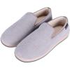image:imageisotoner Mens IndoorOutdoor Breathable Diamond Corduroy Slippers With Memory Foam ComfortStormy Grey