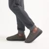 image:imageisotoner Mens IndoorOutdoor Heathered Knit Brady Closed Back Slippers With Memory Foam Comfort and Heel SupportAsh