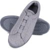 image:imageisotoner Mens IndoorOutdoor Heathered Knit Brady Closed Back Slippers With Memory Foam Comfort and Heel SupportAsh