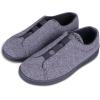 image:imageisotoner Mens IndoorOutdoor Heathered Knit Brady Closed Back Slippers With Memory Foam Comfort and Heel SupportBlack