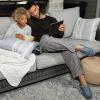 image:imageisotoner Mens IndoorOutdoor Liam Microsuede Moccasin Slippesr With Memory Foam ComfortCognac
