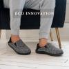 image:imageisotoner Mens IndoorOutdoor Sport Knit Closed Back Slippers With Memory Foam Comfort and Heel SupportAsh