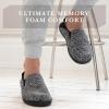 image:imageisotoner Mens IndoorOutdoor Sport Knit Closed Back Slippers With Memory Foam Comfort and Heel SupportAsh