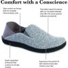 image:imageisotoner Mens IndoorOutdoor Sport Knit Closed Back Slippers With Memory Foam Comfort and Heel SupportBlack