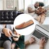 image:imageisotoner Mens Moccasin Slippers with Microsuede Upper and Gel Infused Memory Foam SoleCognac