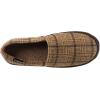 image:imageisotoner Mens Plaid Closed Back Slipper with Cooling Memory Foam for IndoorOutdoor ComfortDark Chocolate