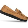 image:imageisotoner Mens Slipon IndoorOutdoor Microsuede Memory Foam Comfort Moccasin SlippersCognac