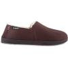 image:imageisotoner mens Recycled Microsuede Nigel Eco Slippers With Advanced Memory Foam and Berber LiningDark Chocolate