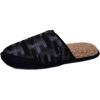 image:imageISOTONER Mens Knit Tweed Slippers with Memory Foam Large Black 95105
