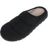 image:imageIsotoner Mens Crinkled Tech Puffer Hoodback SlipperBlack