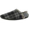 image:imageIsotoner Mens Faux Fur IndoorOutdoor Moccasin Slippers Black 1314 Medium D