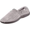image:imageIsotoner Mens Microterry Moccasin Slipper with Memory Foam Heel Cushion and Versatile SoleCharcoal