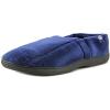 image:imageIsotoner Mens Microterry Moccasin Slipper with Memory Foam Heel Cushion and Versatile SoleNavy