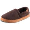 image:imageisotoner Mens Berber Aspen Closed Back Slippers With Memory Foam Comfort and Breathable LiningDark Chocolate