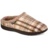 image:imageisotoner Mens Flanel IndoorOutdoor Slide Slippers Taupe 1314 Medium D