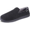 image:imageisotoner Mens IndoorOutdoor Breathable Diamond Corduroy Slippers With Memory Foam ComfortBlack