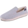 image:imageisotoner Mens IndoorOutdoor Breathable Diamond Corduroy Slippers With Memory Foam ComfortStormy Grey