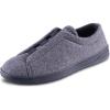 image:imageisotoner Mens IndoorOutdoor Heathered Knit Brady Closed Back Slippers With Memory Foam Comfort and Heel SupportBlack