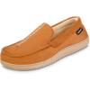 image:imageisotoner Mens IndoorOutdoor Liam Microsuede Moccasin Slippesr With Memory Foam ComfortCognac