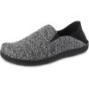 image:imageisotoner Mens IndoorOutdoor Sport Knit Closed Back Slippers With Memory Foam Comfort and Heel SupportBlack