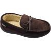 image:imageisotoner Mens Microsuede Nigel Moccasin Slippers  9K386 Dark Chocolate Large