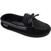 image:imageisotoner Mens Microsuede Seth Moccasin Comfort Slippers  92168 Black Medium