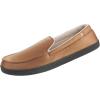 image:imageisotoner Mens Moccasin Slippers with Microsuede Upper and Gel Infused Memory Foam SoleCognac