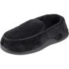 image:imageisotoner mens Terry Moccasin Slipper With Memory Foam for IndoorOutdoor ComfortBlack