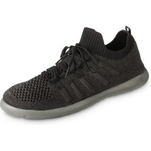 image:imageIsotoner Mens Lace Up Slippers Lightweight Sport Knit SliponsBlack