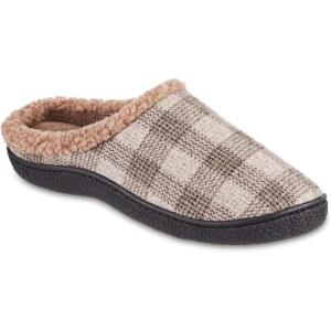 image:imageisotoner Mens Classic Comfort Memory Foam Slipon Hoodback Slipper Warm Slippers for Men House Shoes for Indoor OutdoorSmoky Taupe