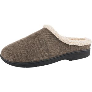 image:imageisotoner Mens Classic Comfort Memory Foam Slipon Hoodback Slipper Warm Slippers for Men House Shoes for Indoor OutdoorTaupe
