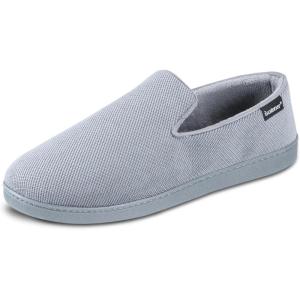 image:imageisotoner Mens IndoorOutdoor Breathable Diamond Corduroy Slippers With Memory Foam ComfortAsh