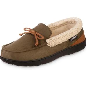 image:imageisotoner Mens IndoorOutdoor Slipon Vincent Microsuede Moccasin Slippers With Memory Foam ComfortLoden