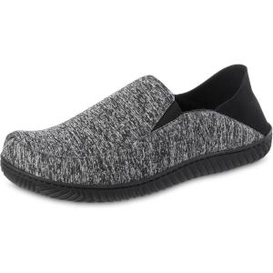 image:imageisotoner Mens IndoorOutdoor Sport Knit Closed Back Slippers With Memory Foam Comfort and Heel SupportBlack