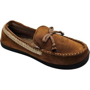 image:imageisotoner Mens Microsuede Seth Moccasin Comfort Slippers  92168 Cognac XL XLarge