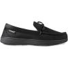 image:imageIsotoner Mens Faux Suede Slip On Moccasin Slippers Black 95105 Medium D