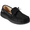 image:imageIsotoner Mens Faux Suede Slip On Moccasin Slippers Black 95105 Medium D