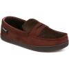 image:imageIsotoner Mens Faux Suede Memory Foam Moccasin Slippers Brown 1112 Medium D