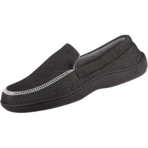 image:imageisotoner Chandler Mens Moccasin Slippers Memory Foam IndoorOutdoor SoleBlack